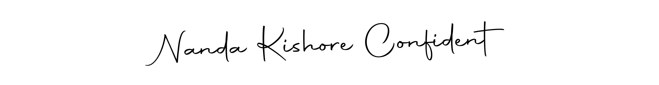The best way (Autography-DOLnW) to make a short signature is to pick only two or three words in your name. The name Nanda Kishore Confident include a total of six letters. For converting this name. Nanda Kishore Confident signature style 10 images and pictures png