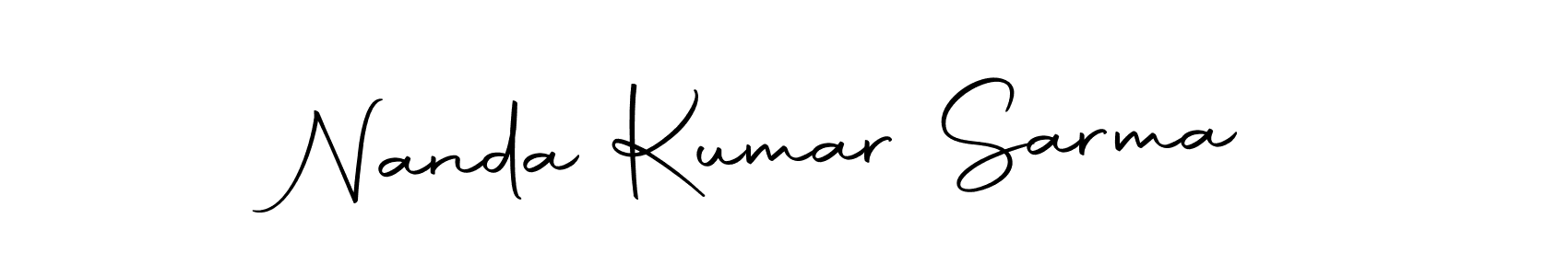 The best way (Autography-DOLnW) to make a short signature is to pick only two or three words in your name. The name Nanda Kumar Sarma include a total of six letters. For converting this name. Nanda Kumar Sarma signature style 10 images and pictures png