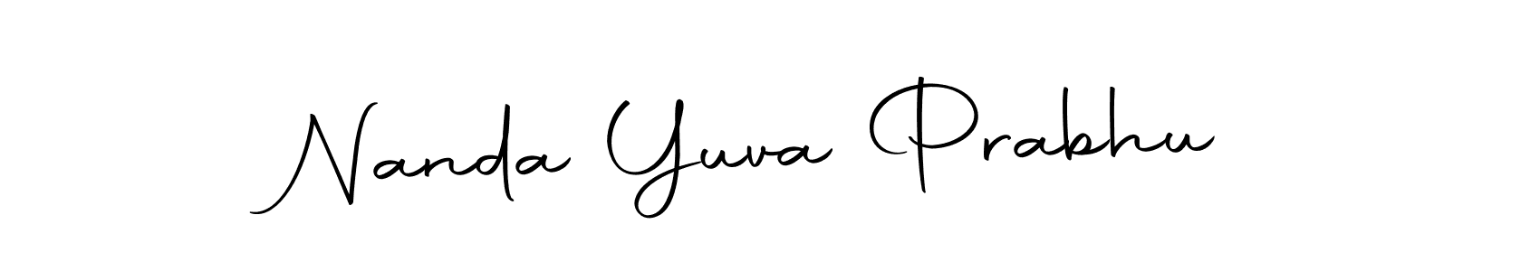 The best way (Autography-DOLnW) to make a short signature is to pick only two or three words in your name. The name Nanda Yuva Prabhu include a total of six letters. For converting this name. Nanda Yuva Prabhu signature style 10 images and pictures png