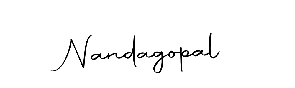 Design your own signature with our free online signature maker. With this signature software, you can create a handwritten (Autography-DOLnW) signature for name Nandagopal. Nandagopal signature style 10 images and pictures png