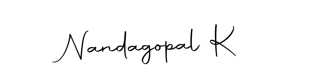 How to make Nandagopal K signature? Autography-DOLnW is a professional autograph style. Create handwritten signature for Nandagopal K name. Nandagopal K signature style 10 images and pictures png