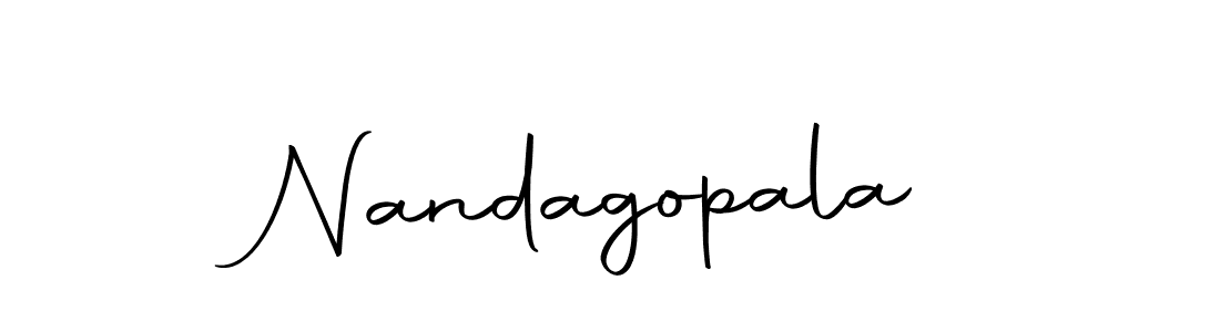 Nandagopala stylish signature style. Best Handwritten Sign (Autography-DOLnW) for my name. Handwritten Signature Collection Ideas for my name Nandagopala. Nandagopala signature style 10 images and pictures png