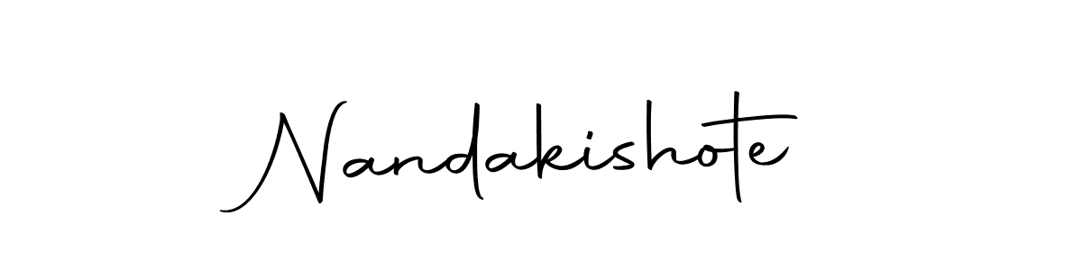 Nandakishote stylish signature style. Best Handwritten Sign (Autography-DOLnW) for my name. Handwritten Signature Collection Ideas for my name Nandakishote. Nandakishote signature style 10 images and pictures png