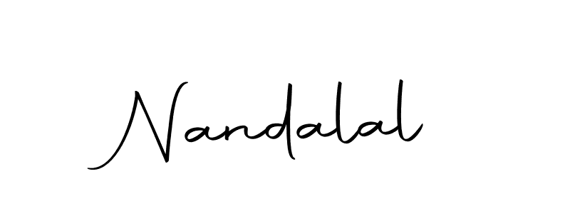 Create a beautiful signature design for name Nandalal. With this signature (Autography-DOLnW) fonts, you can make a handwritten signature for free. Nandalal signature style 10 images and pictures png