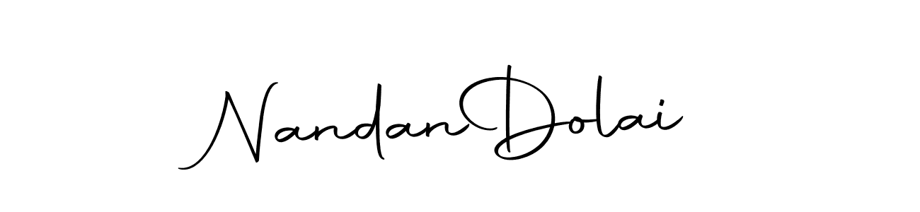 The best way (Autography-DOLnW) to make a short signature is to pick only two or three words in your name. The name Nandan  Dolai include a total of six letters. For converting this name. Nandan  Dolai signature style 10 images and pictures png