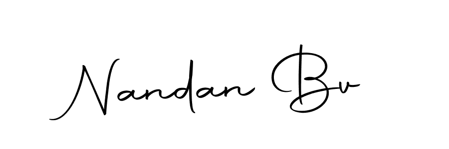 if you are searching for the best signature style for your name Nandan Bv. so please give up your signature search. here we have designed multiple signature styles  using Autography-DOLnW. Nandan Bv signature style 10 images and pictures png