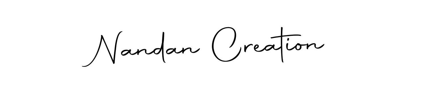 It looks lik you need a new signature style for name Nandan Creation. Design unique handwritten (Autography-DOLnW) signature with our free signature maker in just a few clicks. Nandan Creation signature style 10 images and pictures png