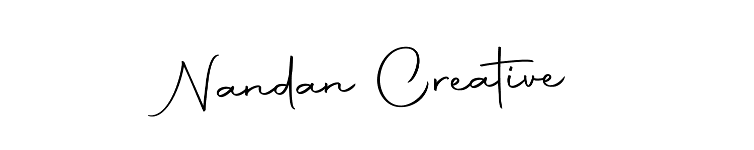 if you are searching for the best signature style for your name Nandan Creative. so please give up your signature search. here we have designed multiple signature styles  using Autography-DOLnW. Nandan Creative signature style 10 images and pictures png