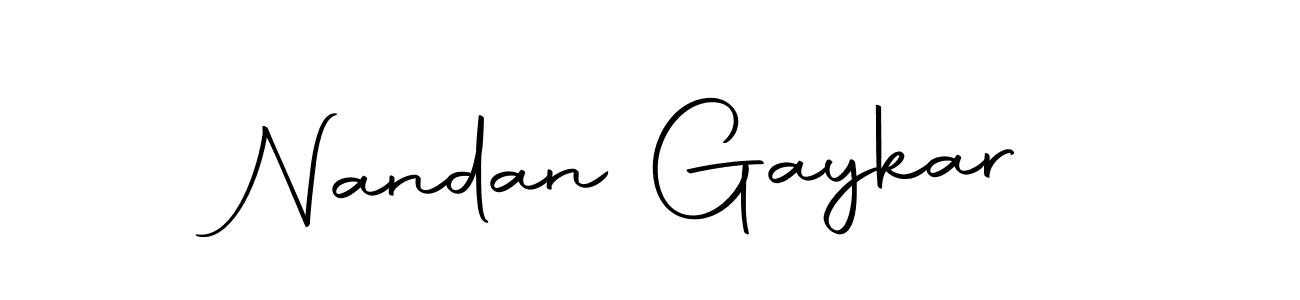 Here are the top 10 professional signature styles for the name Nandan Gaykar. These are the best autograph styles you can use for your name. Nandan Gaykar signature style 10 images and pictures png