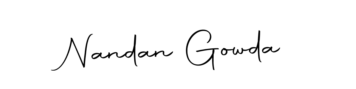 Make a beautiful signature design for name Nandan Gowda. Use this online signature maker to create a handwritten signature for free. Nandan Gowda signature style 10 images and pictures png