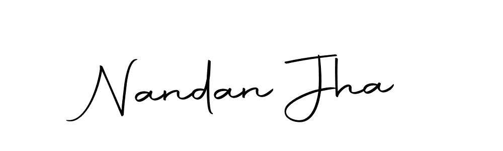 You can use this online signature creator to create a handwritten signature for the name Nandan Jha. This is the best online autograph maker. Nandan Jha signature style 10 images and pictures png
