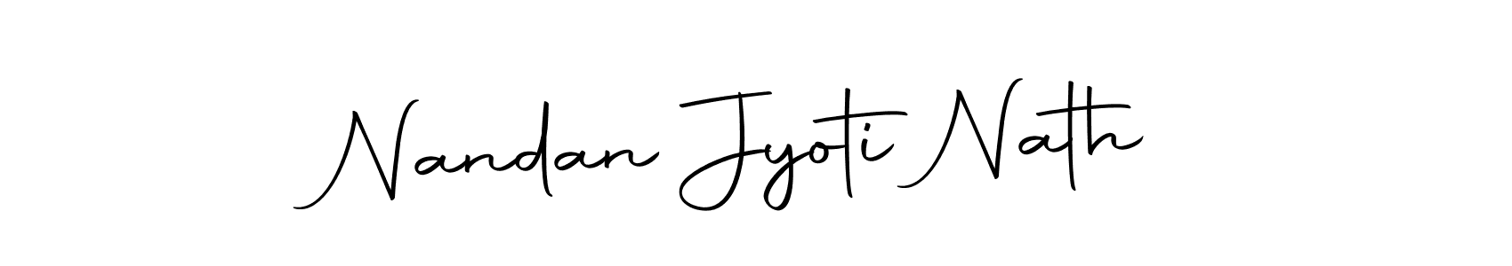 Make a beautiful signature design for name Nandan Jyoti Nath. With this signature (Autography-DOLnW) style, you can create a handwritten signature for free. Nandan Jyoti Nath signature style 10 images and pictures png