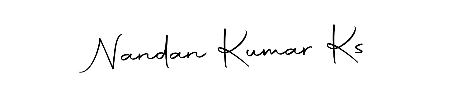 if you are searching for the best signature style for your name Nandan Kumar Ks. so please give up your signature search. here we have designed multiple signature styles  using Autography-DOLnW. Nandan Kumar Ks signature style 10 images and pictures png