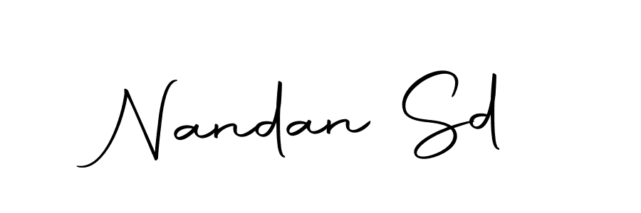 The best way (Autography-DOLnW) to make a short signature is to pick only two or three words in your name. The name Nandan Sd include a total of six letters. For converting this name. Nandan Sd signature style 10 images and pictures png