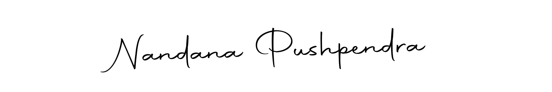 You can use this online signature creator to create a handwritten signature for the name Nandana Pushpendra. This is the best online autograph maker. Nandana Pushpendra signature style 10 images and pictures png