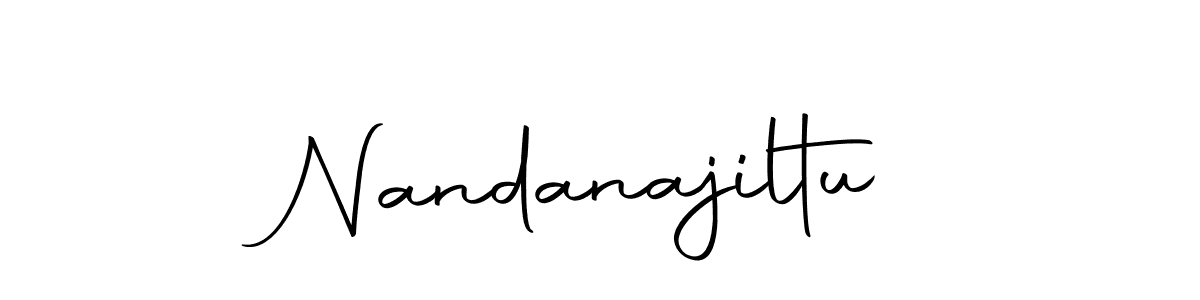 Create a beautiful signature design for name Nandanajiltu. With this signature (Autography-DOLnW) fonts, you can make a handwritten signature for free. Nandanajiltu signature style 10 images and pictures png