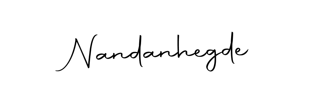 Make a beautiful signature design for name Nandanhegde. With this signature (Autography-DOLnW) style, you can create a handwritten signature for free. Nandanhegde signature style 10 images and pictures png
