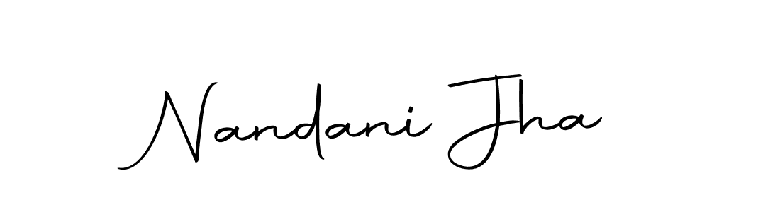 Create a beautiful signature design for name Nandani Jha. With this signature (Autography-DOLnW) fonts, you can make a handwritten signature for free. Nandani Jha signature style 10 images and pictures png
