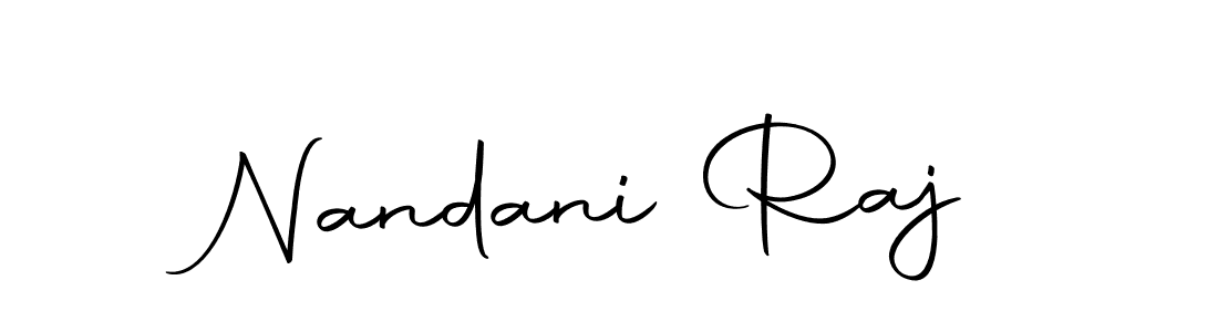 Make a beautiful signature design for name Nandani Raj. Use this online signature maker to create a handwritten signature for free. Nandani Raj signature style 10 images and pictures png