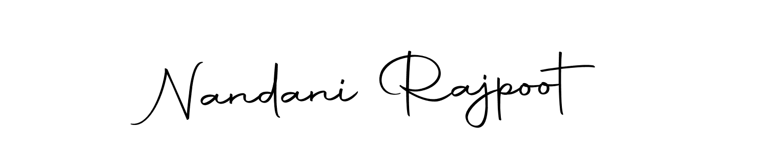 The best way (Autography-DOLnW) to make a short signature is to pick only two or three words in your name. The name Nandani Rajpoot include a total of six letters. For converting this name. Nandani Rajpoot signature style 10 images and pictures png