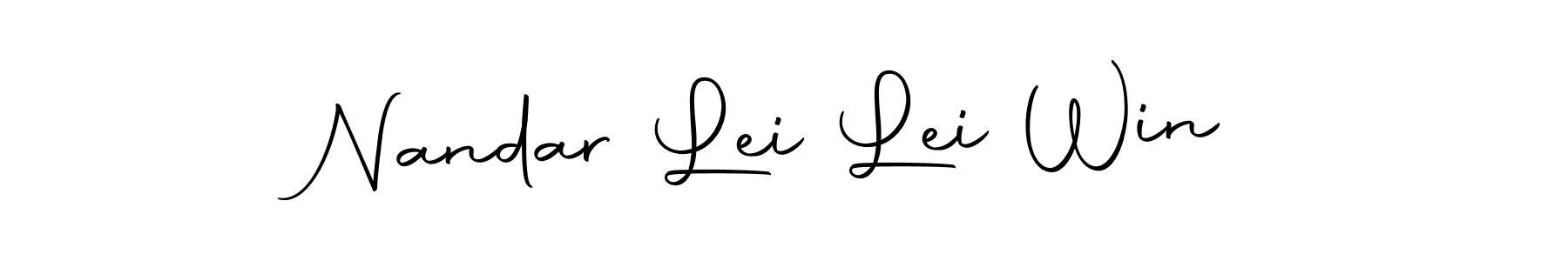 You should practise on your own different ways (Autography-DOLnW) to write your name (Nandar Lei Lei Win) in signature. don't let someone else do it for you. Nandar Lei Lei Win signature style 10 images and pictures png