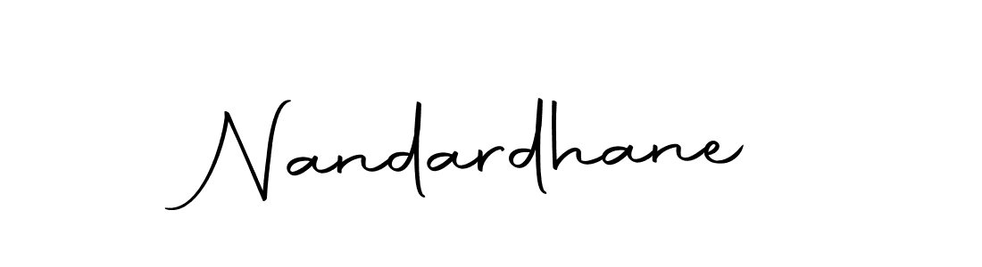 Use a signature maker to create a handwritten signature online. With this signature software, you can design (Autography-DOLnW) your own signature for name Nandardhane. Nandardhane signature style 10 images and pictures png