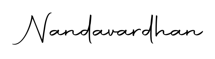 Download transparent PNG signature for name Nandavardhan styled with Autography-DOLnW font. Ready to paste directly into PDF and Word agreements. Nandavardhan signature style 10 images and pictures png