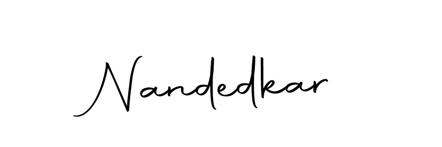 Create a beautiful signature design for name Nandedkar. With this signature (Autography-DOLnW) fonts, you can make a handwritten signature for free. Nandedkar signature style 10 images and pictures png