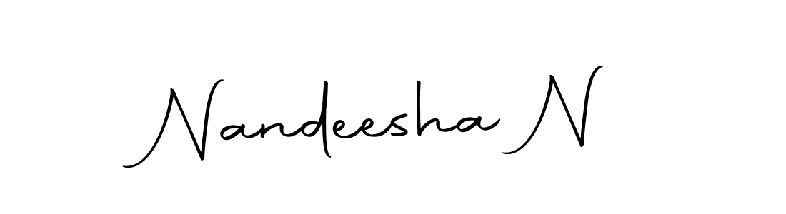 You should practise on your own different ways (Autography-DOLnW) to write your name (Nandeesha N) in signature. don't let someone else do it for you. Nandeesha N signature style 10 images and pictures png