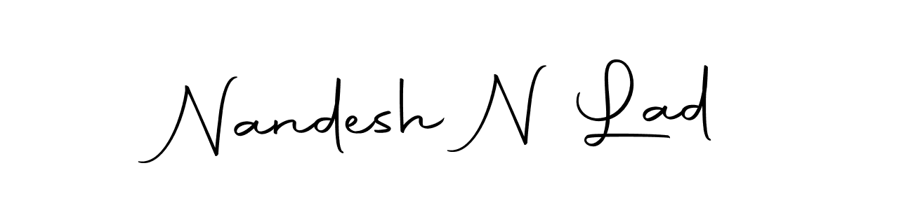 Design your own signature with our free online signature maker. With this signature software, you can create a handwritten (Autography-DOLnW) signature for name Nandesh N Lad. Nandesh N Lad signature style 10 images and pictures png