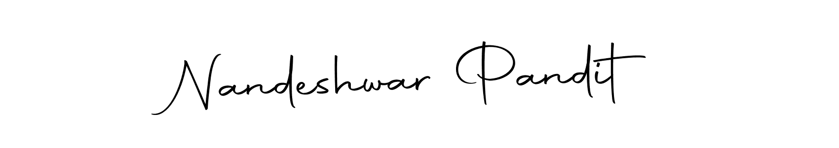 Design your own signature with our free online signature maker. With this signature software, you can create a handwritten (Autography-DOLnW) signature for name Nandeshwar Pandit. Nandeshwar Pandit signature style 10 images and pictures png