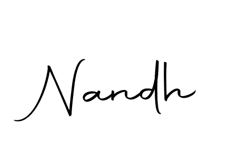 You should practise on your own different ways (Autography-DOLnW) to write your name (Nandh) in signature. don't let someone else do it for you. Nandh signature style 10 images and pictures png