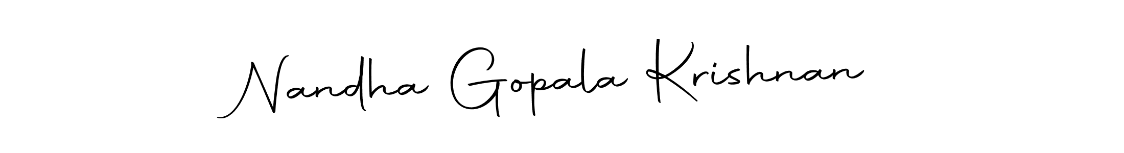 Use a signature maker to create a handwritten signature online. With this signature software, you can design (Autography-DOLnW) your own signature for name Nandha Gopala Krishnan. Nandha Gopala Krishnan signature style 10 images and pictures png