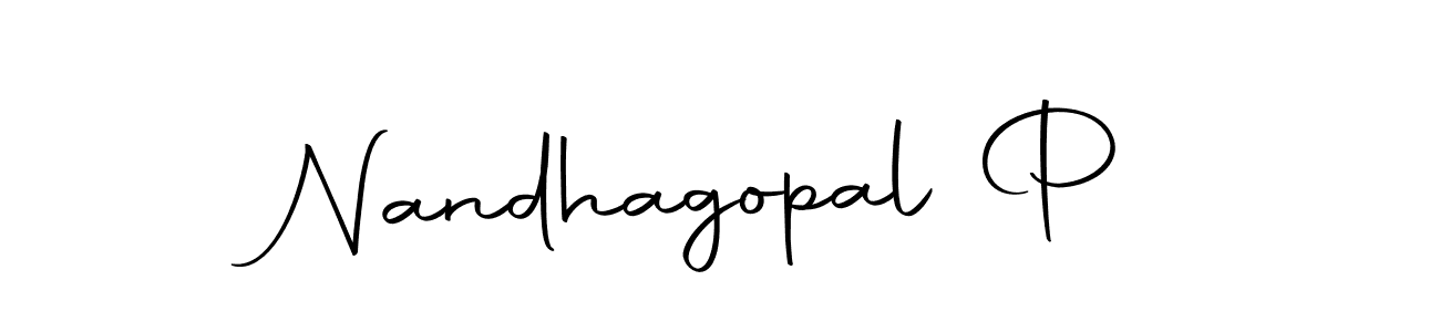 How to make Nandhagopal P signature? Autography-DOLnW is a professional autograph style. Create handwritten signature for Nandhagopal P name. Nandhagopal P signature style 10 images and pictures png