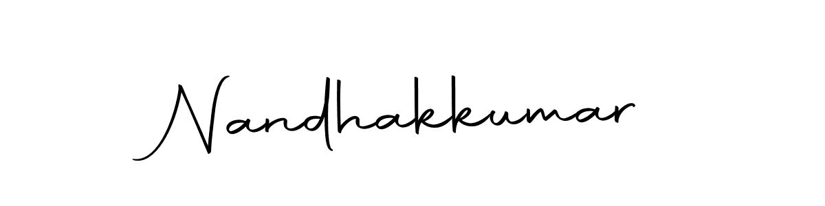 Nandhakkumar stylish signature style. Best Handwritten Sign (Autography-DOLnW) for my name. Handwritten Signature Collection Ideas for my name Nandhakkumar. Nandhakkumar signature style 10 images and pictures png