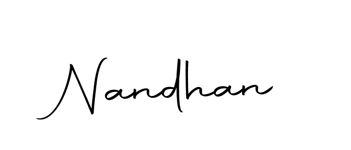 Make a beautiful signature design for name Nandhan. With this signature (Autography-DOLnW) style, you can create a handwritten signature for free. Nandhan signature style 10 images and pictures png