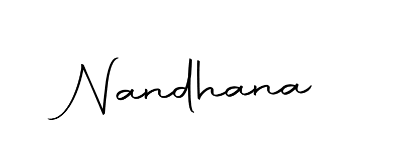 Similarly Autography-DOLnW is the best handwritten signature design. Signature creator online .You can use it as an online autograph creator for name Nandhana. Nandhana signature style 10 images and pictures png