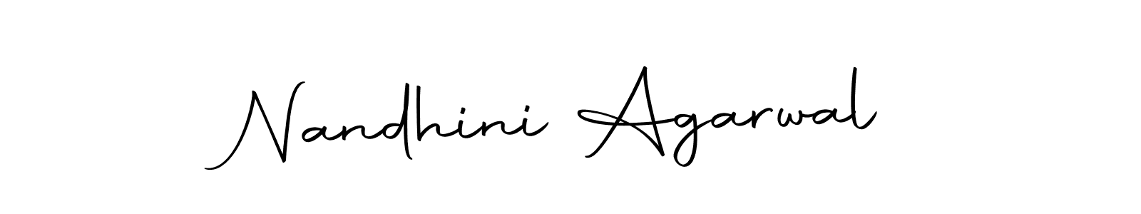 The best way (Autography-DOLnW) to make a short signature is to pick only two or three words in your name. The name Nandhini Agarwal include a total of six letters. For converting this name. Nandhini Agarwal signature style 10 images and pictures png