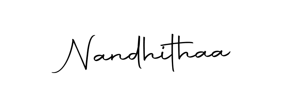 Also we have Nandhithaa name is the best signature style. Create professional handwritten signature collection using Autography-DOLnW autograph style. Nandhithaa signature style 10 images and pictures png