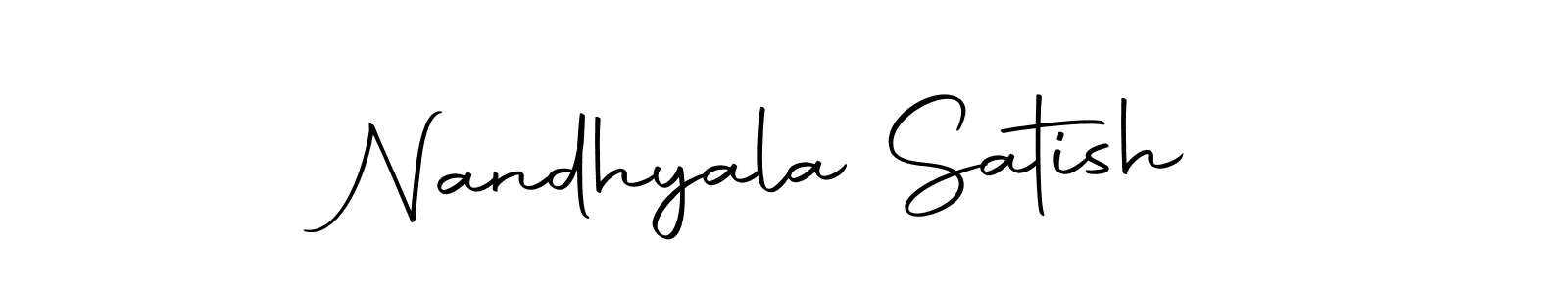 How to make Nandhyala Satish signature? Autography-DOLnW is a professional autograph style. Create handwritten signature for Nandhyala Satish name. Nandhyala Satish signature style 10 images and pictures png