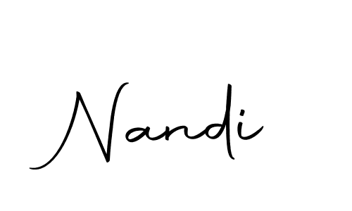 Create a beautiful signature design for name Nandi. With this signature (Autography-DOLnW) fonts, you can make a handwritten signature for free. Nandi signature style 10 images and pictures png