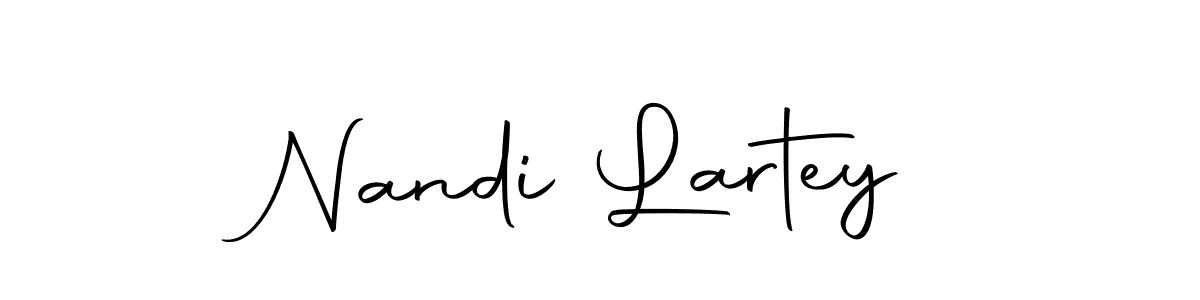 Nandi Lartey stylish signature style. Best Handwritten Sign (Autography-DOLnW) for my name. Handwritten Signature Collection Ideas for my name Nandi Lartey. Nandi Lartey signature style 10 images and pictures png
