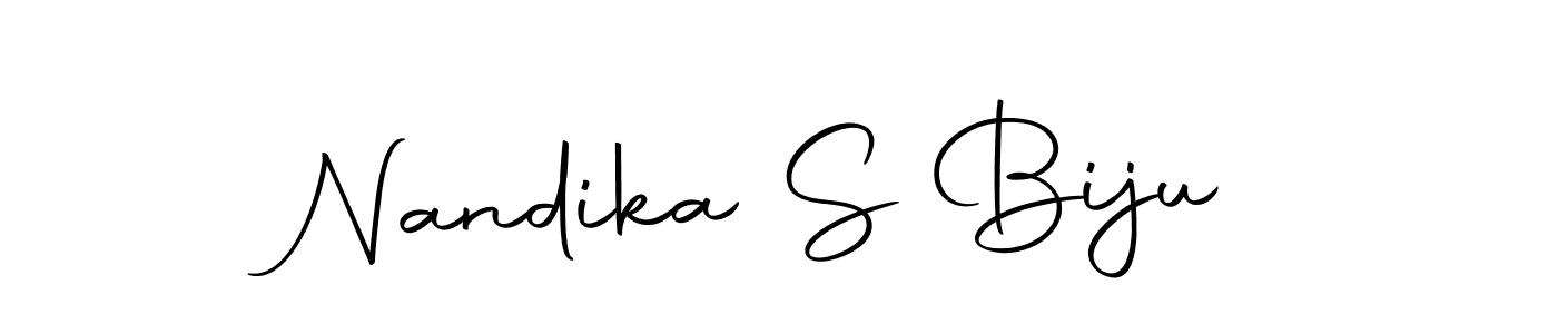 Autography-DOLnW is a professional signature style that is perfect for those who want to add a touch of class to their signature. It is also a great choice for those who want to make their signature more unique. Get Nandika S Biju name to fancy signature for free. Nandika S Biju signature style 10 images and pictures png