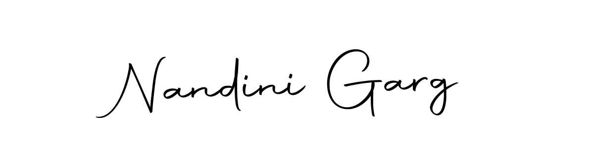 Design your own signature with our free online signature maker. With this signature software, you can create a handwritten (Autography-DOLnW) signature for name Nandini Garg. Nandini Garg signature style 10 images and pictures png