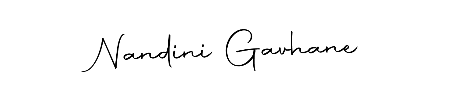 Make a short Nandini Gavhane signature style. Manage your documents anywhere anytime using Autography-DOLnW. Create and add eSignatures, submit forms, share and send files easily. Nandini Gavhane signature style 10 images and pictures png