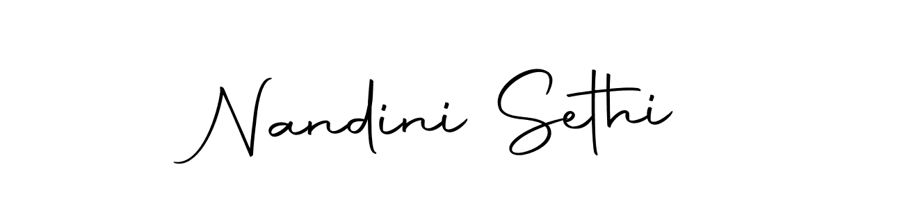 How to make Nandini Sethi signature? Autography-DOLnW is a professional autograph style. Create handwritten signature for Nandini Sethi name. Nandini Sethi signature style 10 images and pictures png