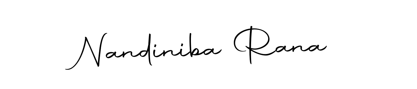 Nandiniba Rana stylish signature style. Best Handwritten Sign (Autography-DOLnW) for my name. Handwritten Signature Collection Ideas for my name Nandiniba Rana. Nandiniba Rana signature style 10 images and pictures png