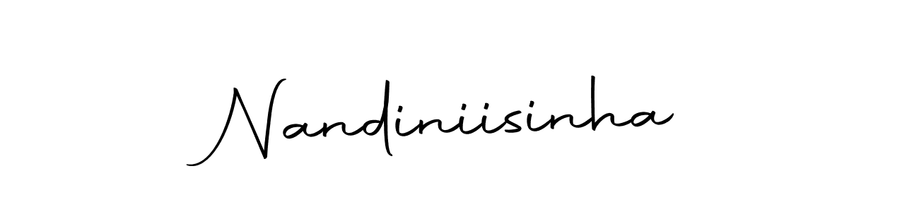 How to make Nandiniisinha signature? Autography-DOLnW is a professional autograph style. Create handwritten signature for Nandiniisinha name. Nandiniisinha signature style 10 images and pictures png