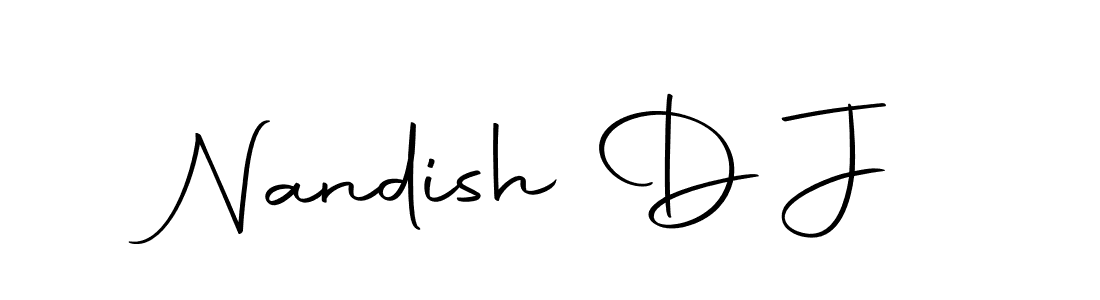 You should practise on your own different ways (Autography-DOLnW) to write your name (Nandish D J) in signature. don't let someone else do it for you. Nandish D J signature style 10 images and pictures png