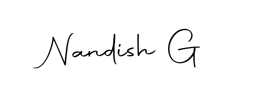 How to Draw Nandish G signature style? Autography-DOLnW is a latest design signature styles for name Nandish G. Nandish G signature style 10 images and pictures png